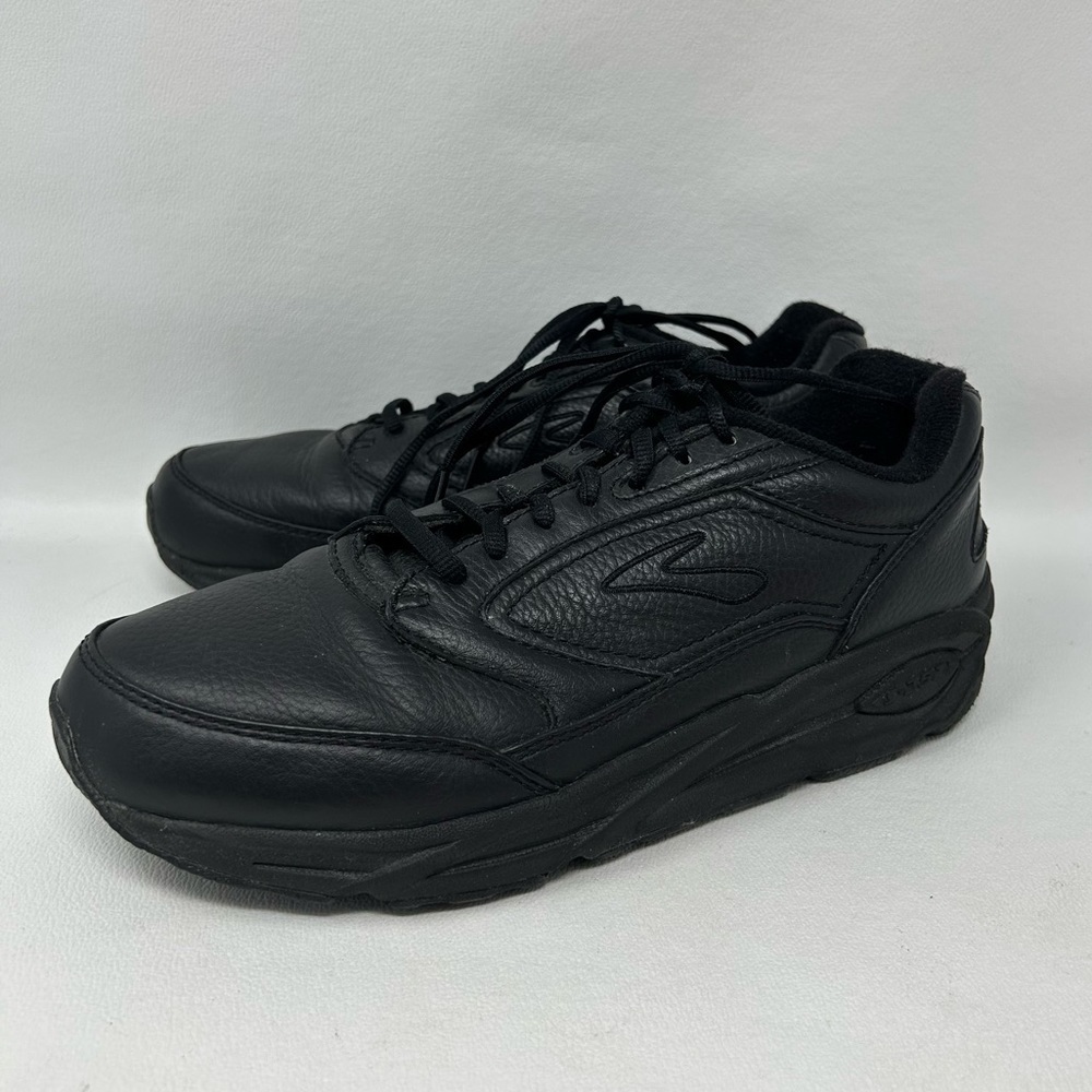 Brooks Addiction Walker Womens Walking Shoes Black Leather Sz 10.5 B